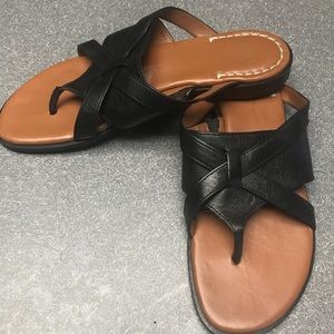 Johnston Murphy leather thong sandals. Worn once